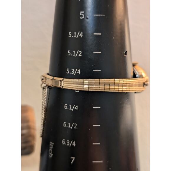 VTG 50s Timex 10K Gold Filled Stainless Steel Back MiraFlex Band Ladies Watch main image 9